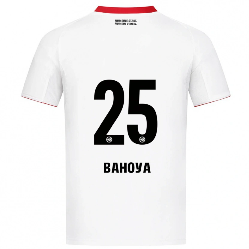 Danxen Herren Paul Bahoya #25 Weiß Rot Auswärtstrikot Trikot 2025/26 T-Shirt