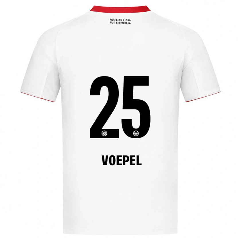 Danxen Herren Lukas Voepel #25 Weiß Rot Auswärtstrikot Trikot 2025/26 T-Shirt