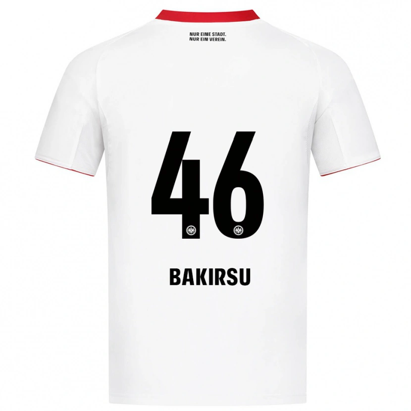 Danxen Herren Hüseyin Bakirsu #46 Weiß Rot Auswärtstrikot Trikot 2025/26 T-Shirt
