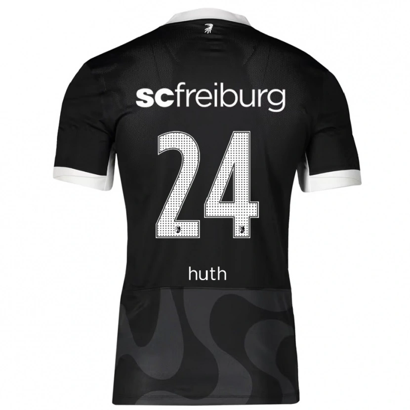 Danxen Herren Jannik Huth #24 Schwarz Weiß Auswärtstrikot Trikot 2025/26 T-Shirt