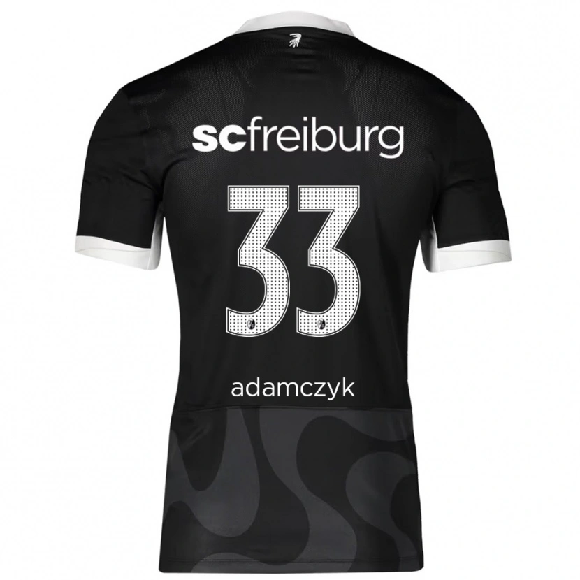 Danxen Herren Rebecca Adamczyk #33 Schwarz Weiß Auswärtstrikot Trikot 2025/26 T-Shirt