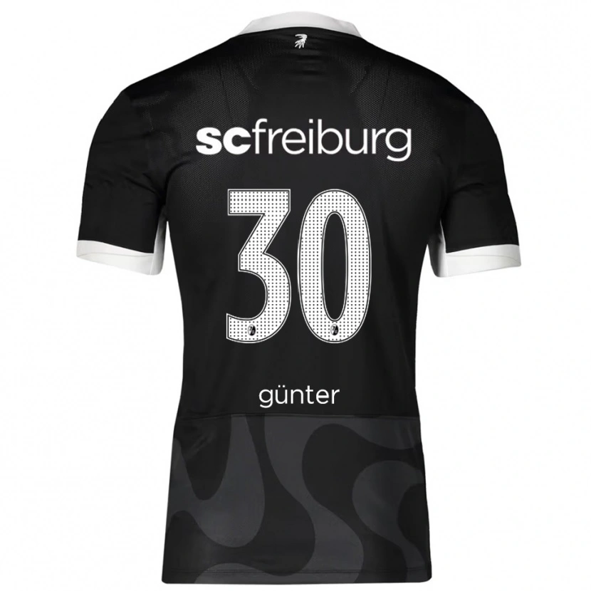 Danxen Herren Christian Günter #30 Schwarz Weiß Auswärtstrikot Trikot 2025/26 T-Shirt