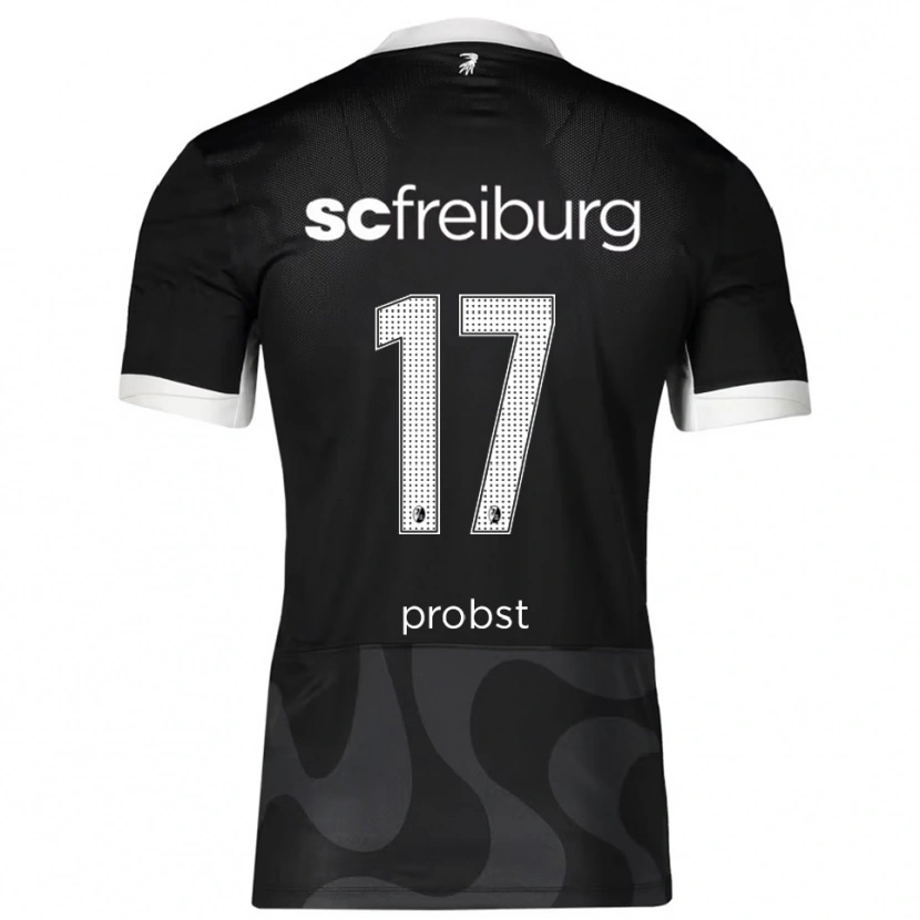 Danxen Herren Steven Probst #17 Schwarz Weiß Auswärtstrikot Trikot 2025/26 T-Shirt