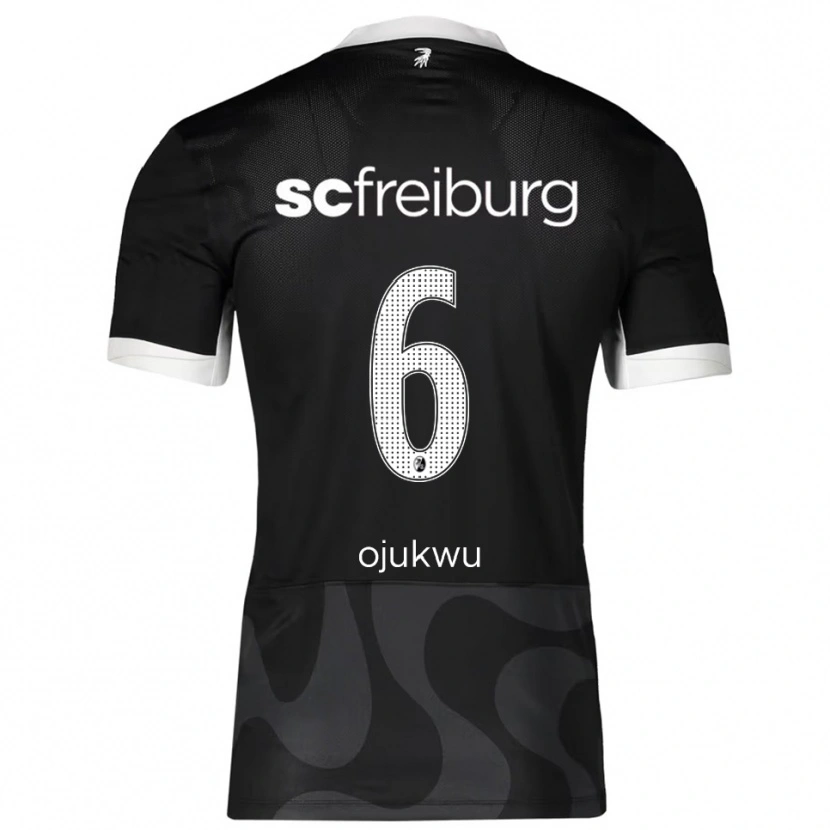 Danxen Herren Nicole Ojukwu #6 Schwarz Weiß Auswärtstrikot Trikot 2025/26 T-Shirt