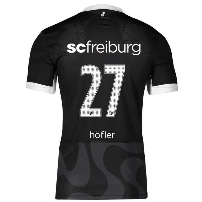 Danxen Herren Nicolas Höfler #27 Schwarz Weiß Auswärtstrikot Trikot 2025/26 T-Shirt