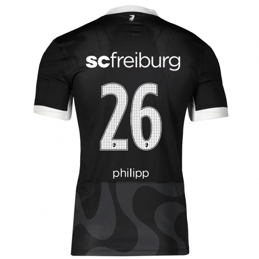 Danxen Herren Maximilian Philipp #26 Schwarz Weiß Auswärtstrikot Trikot 2025/26 T-Shirt