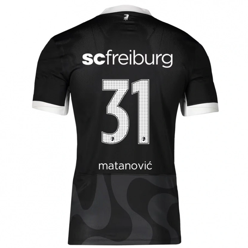 Danxen Herren Igor Matanovic #31 Schwarz Weiß Auswärtstrikot Trikot 2025/26 T-Shirt