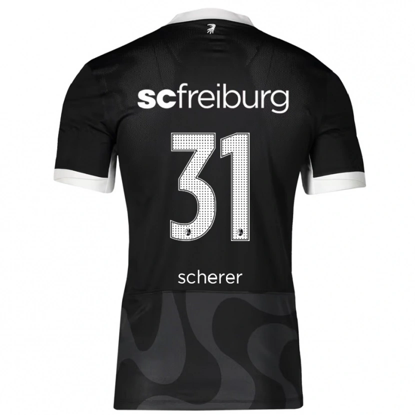 Danxen Herren Nora Scherer #31 Schwarz Weiß Auswärtstrikot Trikot 2025/26 T-Shirt