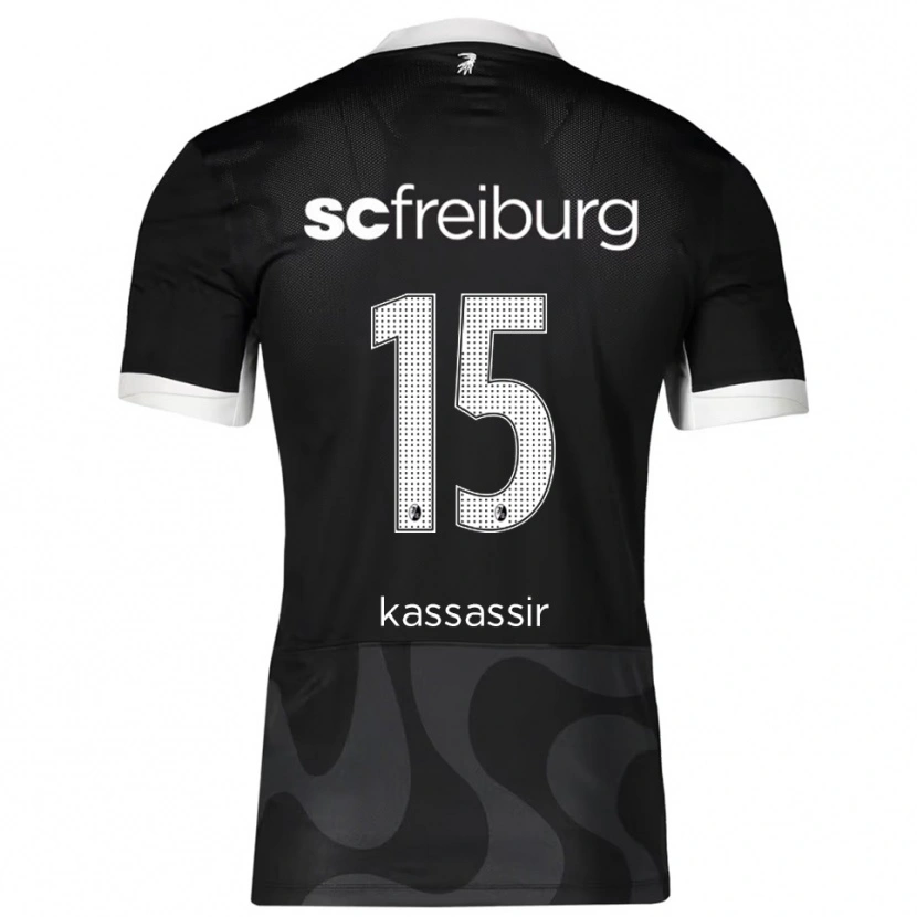 Danxen Herren Malik Kassassir #15 Schwarz Weiß Auswärtstrikot Trikot 2025/26 T-Shirt