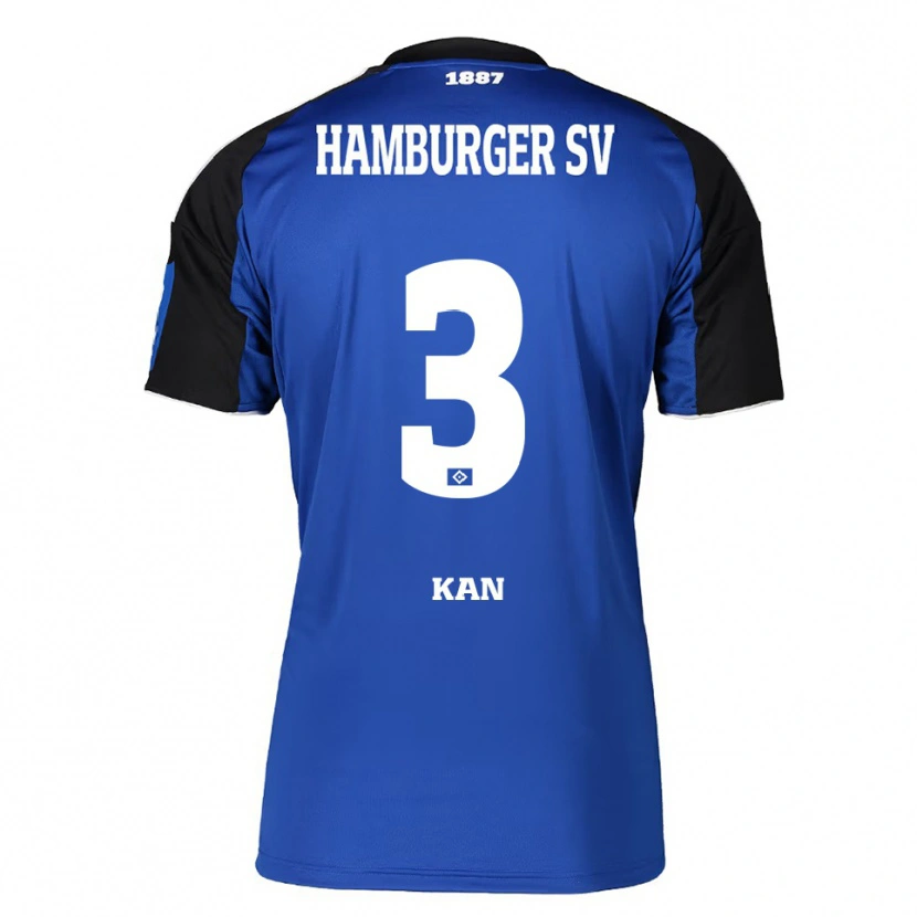 Danxen Herren Ali Kan #3 Blau Schwarz Auswärtstrikot Trikot 2025/26 T-Shirt