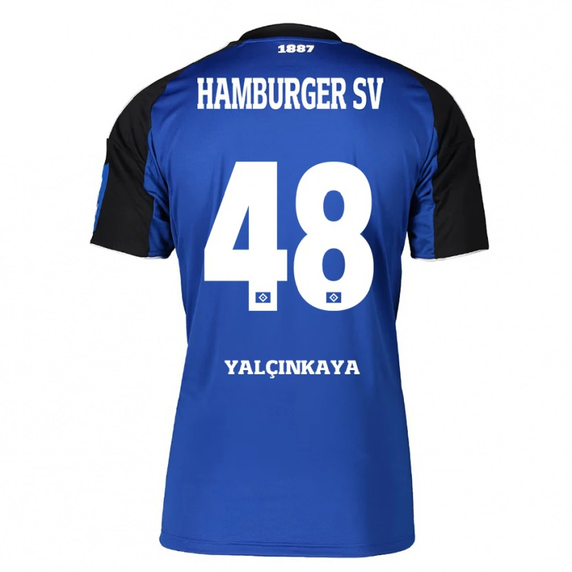Danxen Herren Bilal Yalcinkaya #48 Blau Schwarz Auswärtstrikot Trikot 2025/26 T-Shirt