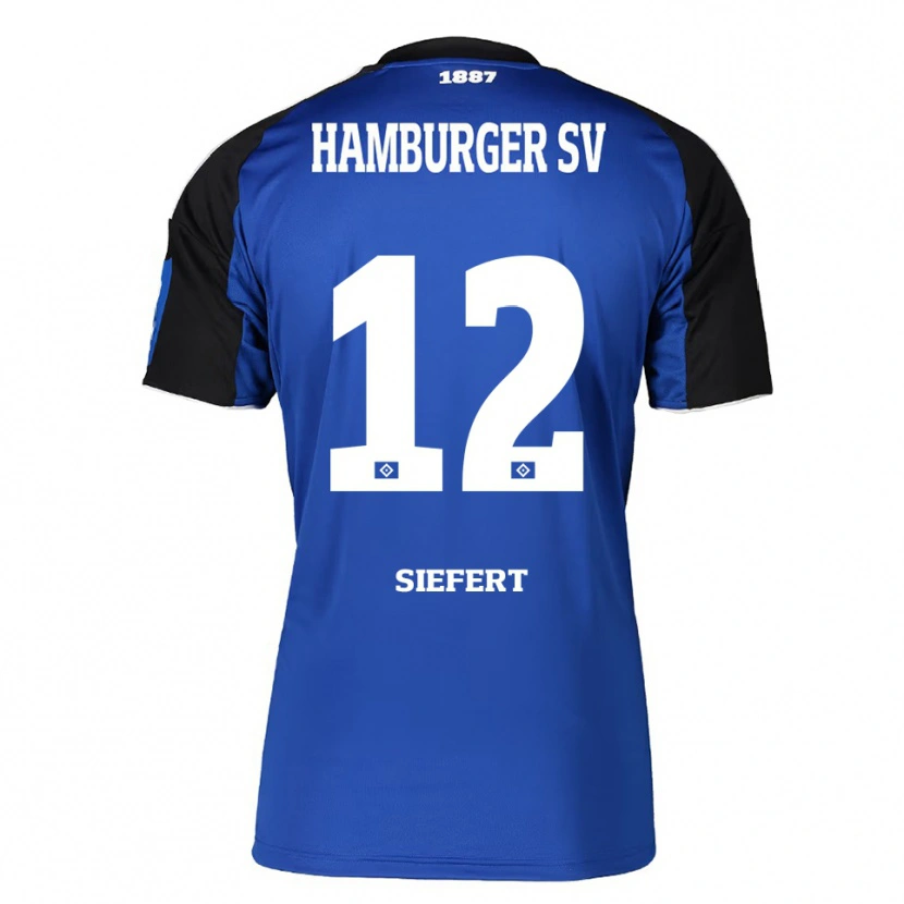 Danxen Herren Louis Siefert #12 Blau Schwarz Auswärtstrikot Trikot 2025/26 T-Shirt