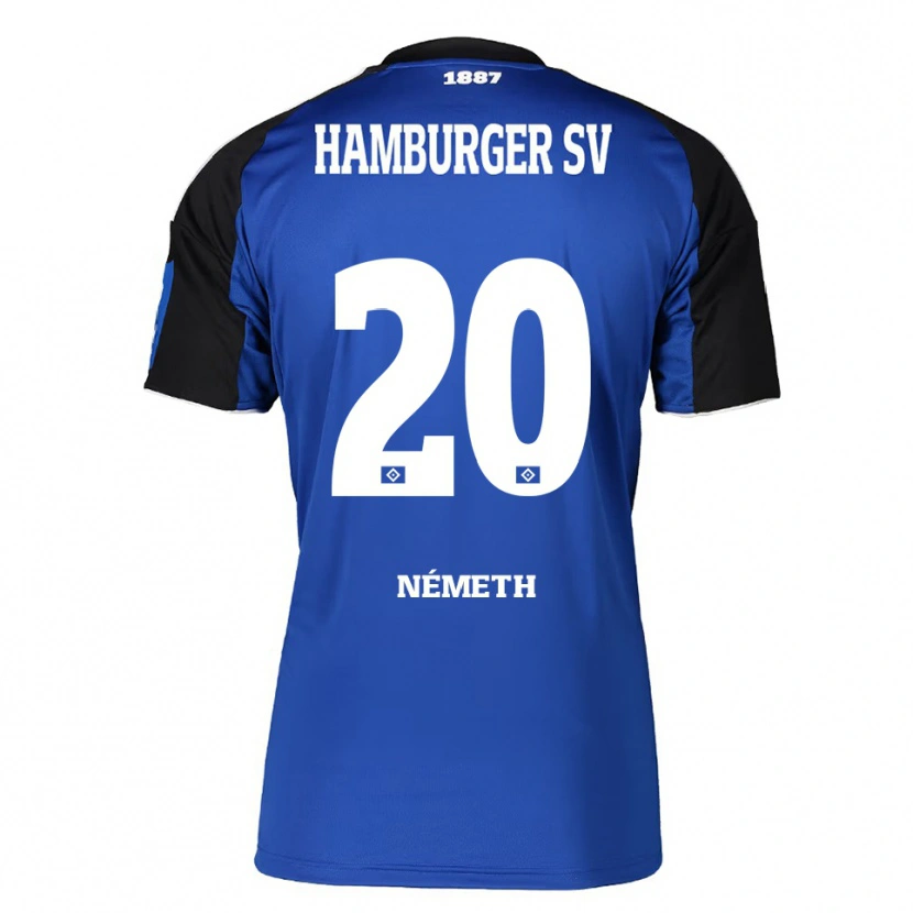 Danxen Herren András Németh #20 Blau Schwarz Auswärtstrikot Trikot 2025/26 T-Shirt