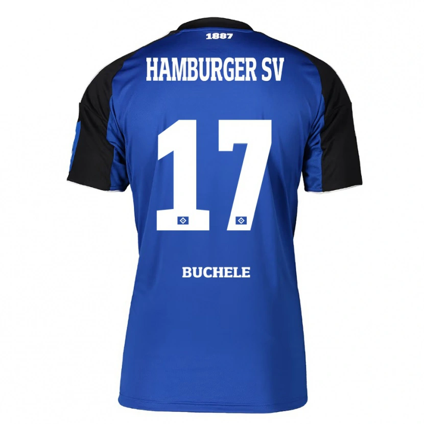 Danxen Herren Mia Büchele #17 Blau Schwarz Auswärtstrikot Trikot 2025/26 T-Shirt