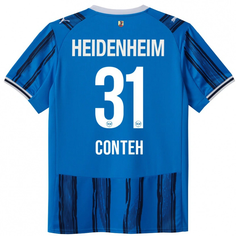 Danxen Herren Sirlord Conteh #31 Blau Marineblau Auswärtstrikot Trikot 2025/26 T-Shirt