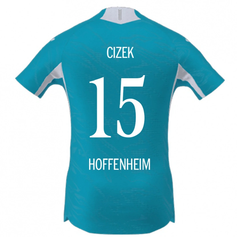 Danxen Herren Krystof Cizek #15 Himmelblau Auswärtstrikot Trikot 2025/26 T-Shirt