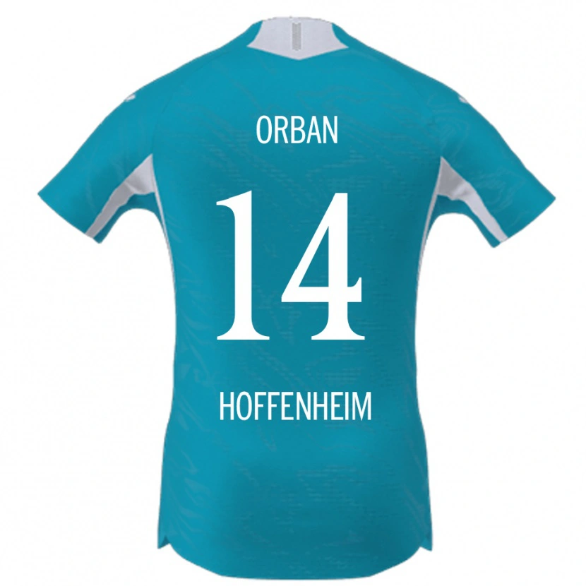 Danxen Herren Gift Orban #14 Himmelblau Auswärtstrikot Trikot 2025/26 T-Shirt