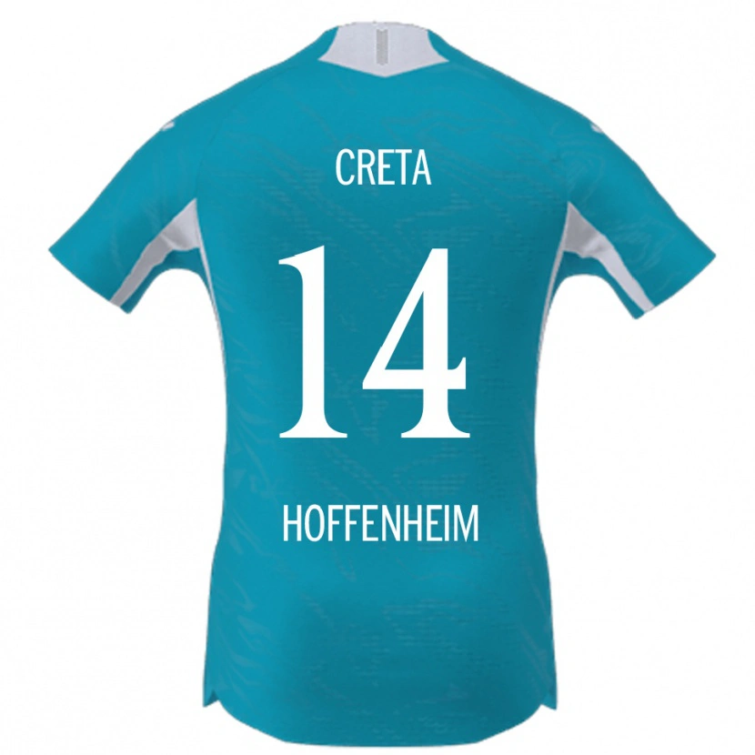 Danxen Herren David Creța #14 Himmelblau Auswärtstrikot Trikot 2025/26 T-Shirt