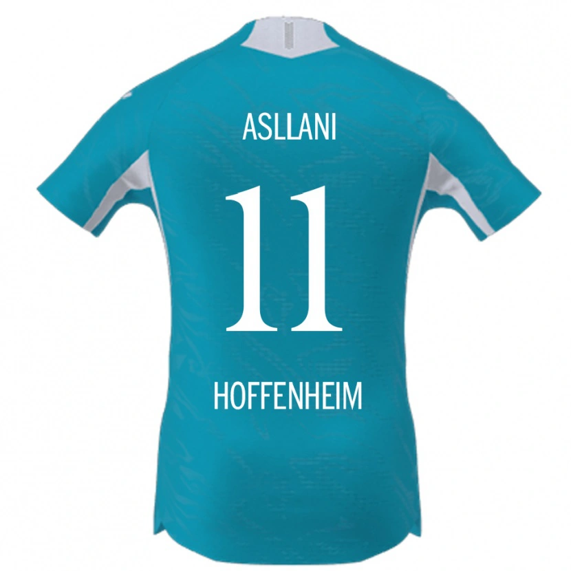 Danxen Herren Fisnik Asllani #11 Himmelblau Auswärtstrikot Trikot 2025/26 T-Shirt