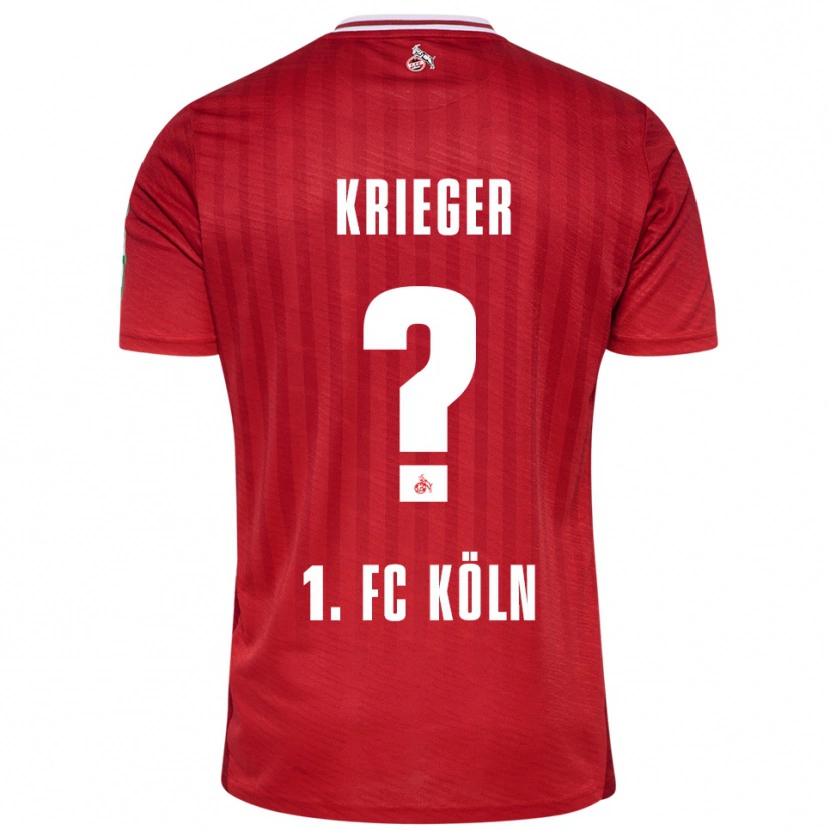 Danxen Herren Karl Krieger #0 Rot Weiß Auswärtstrikot Trikot 2025/26 T-Shirt