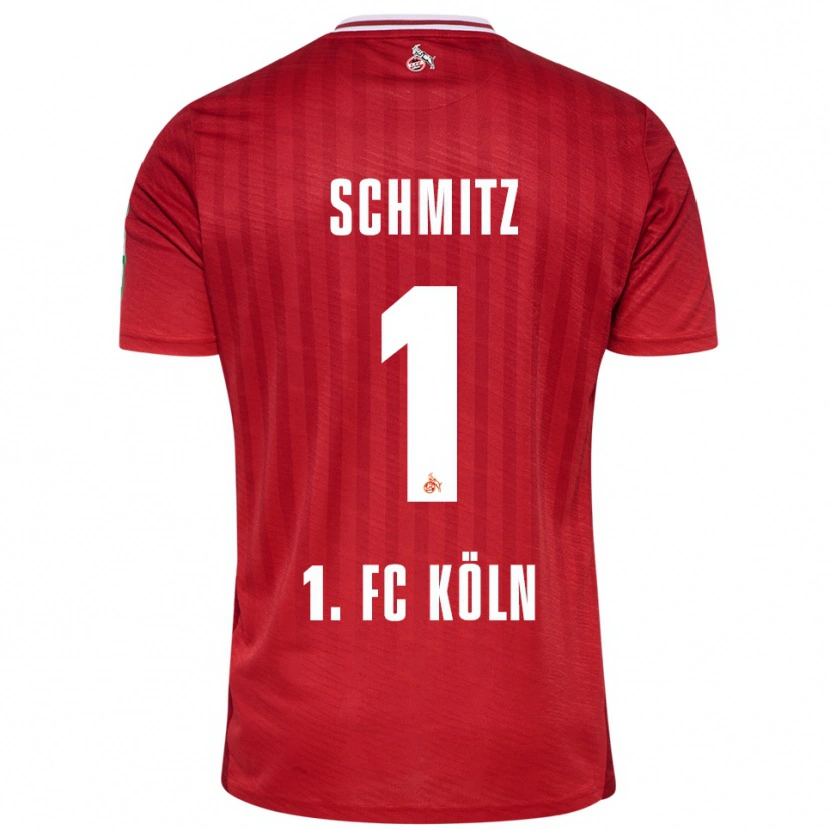 Danxen Herren Lisa Schmitz #1 Rot Weiß Auswärtstrikot Trikot 2025/26 T-Shirt