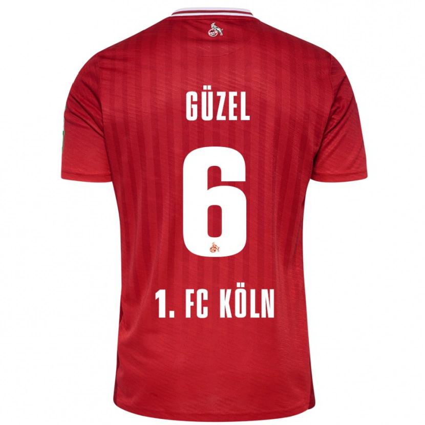 Danxen Herren Arian Güzel #6 Rot Weiß Auswärtstrikot Trikot 2025/26 T-Shirt