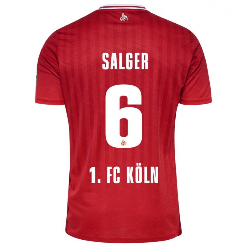 Danxen Herren Stephan Salger #6 Rot Weiß Auswärtstrikot Trikot 2025/26 T-Shirt