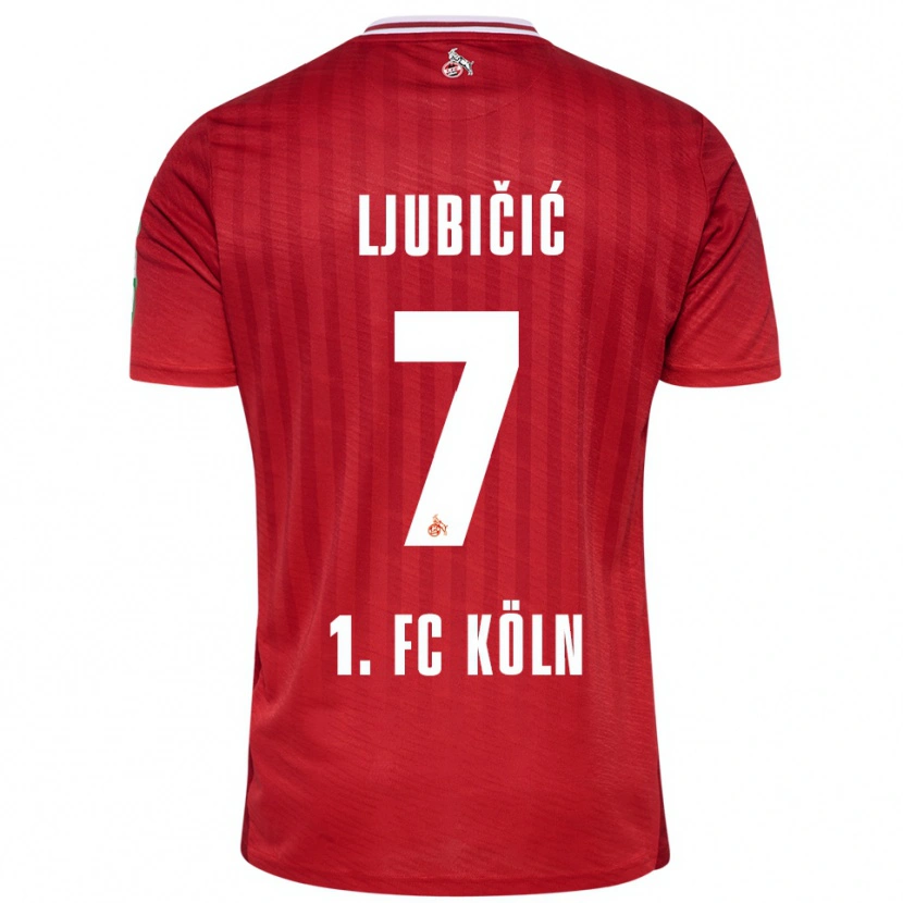 Danxen Herren Dejan Ljubicic #7 Rot Weiß Auswärtstrikot Trikot 2025/26 T-Shirt