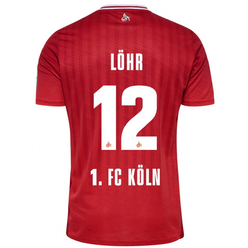 Danxen Herren Max Löhr #12 Rot Weiß Auswärtstrikot Trikot 2025/26 T-Shirt