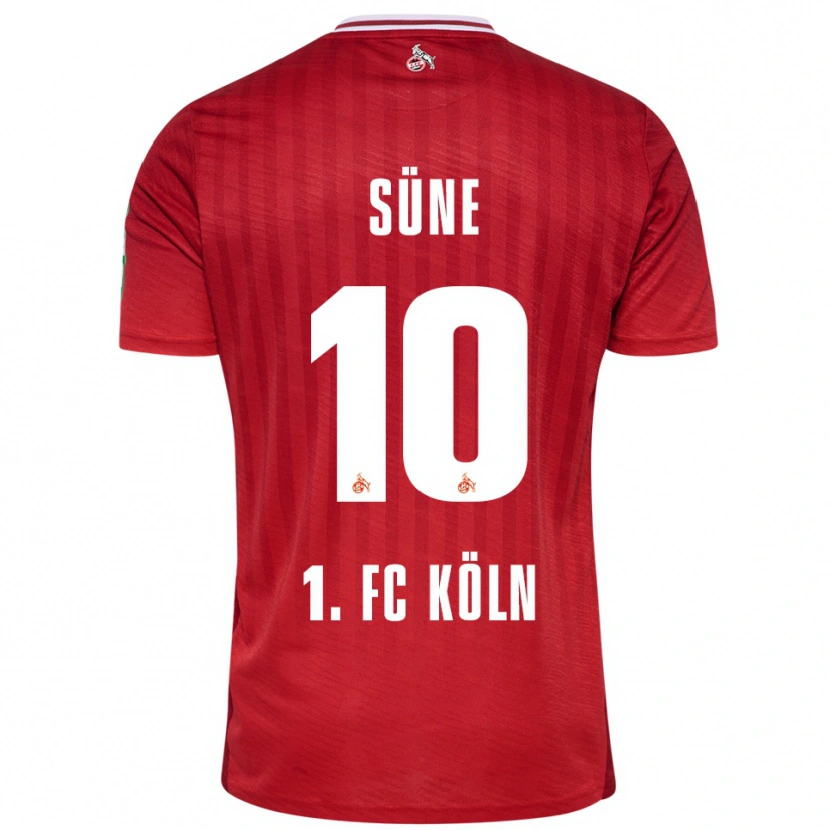 Danxen Herren Arda Süne #10 Rot Weiß Auswärtstrikot Trikot 2025/26 T-Shirt