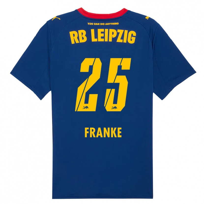Danxen Herren Lenny Franke #25 Marineblau Rot Auswärtstrikot Trikot 2025/26 T-Shirt