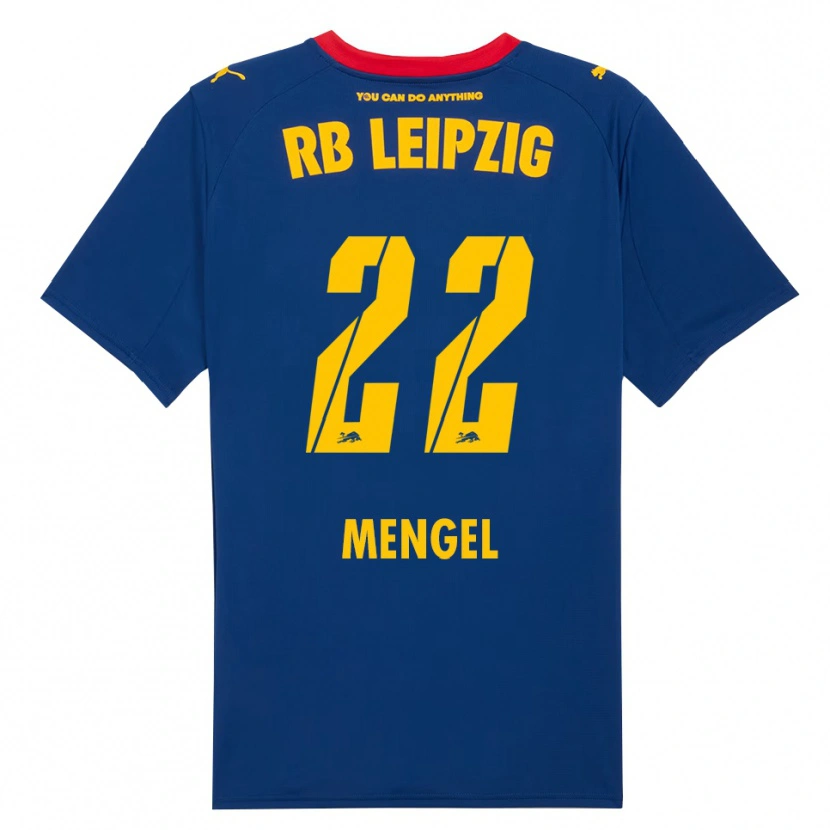 Danxen Herren Luca Mengel #22 Marineblau Rot Auswärtstrikot Trikot 2025/26 T-Shirt