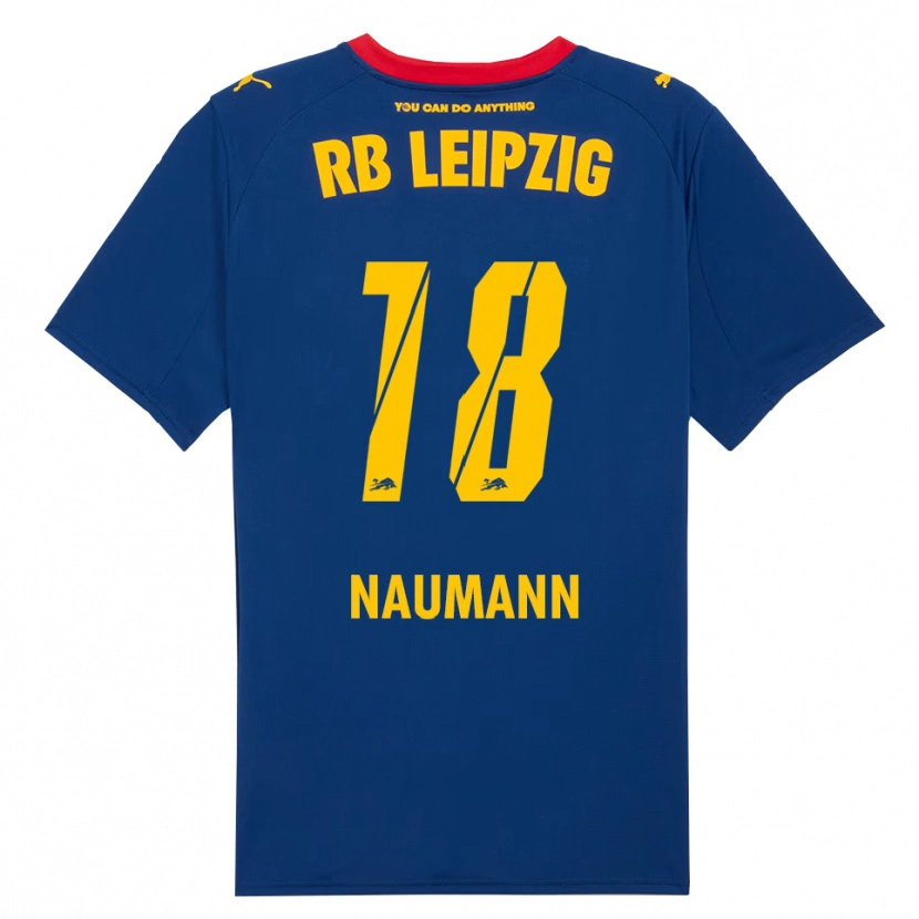 Danxen Herren Carlos Naumann #18 Marineblau Rot Auswärtstrikot Trikot 2025/26 T-Shirt