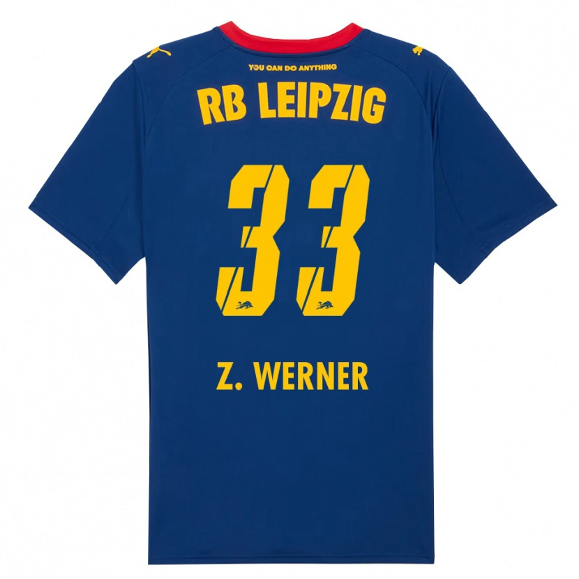 Danxen Herren Zoé Werner #33 Marineblau Rot Auswärtstrikot Trikot 2025/26 T-Shirt