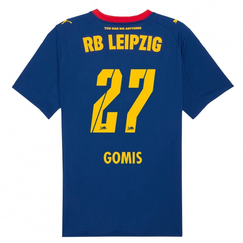 Danxen Herren Tidiam Gomis #27 Marineblau Rot Auswärtstrikot Trikot 2025/26 T-Shirt