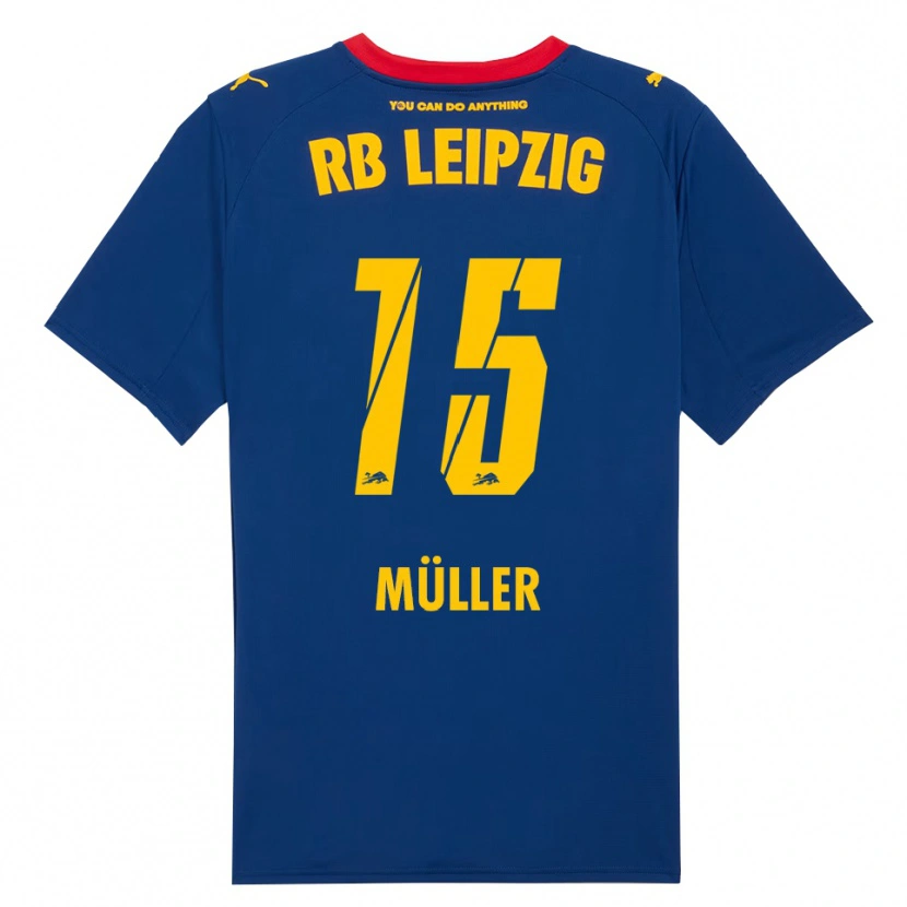 Danxen Herren Hannes Müller #15 Marineblau Rot Auswärtstrikot Trikot 2025/26 T-Shirt