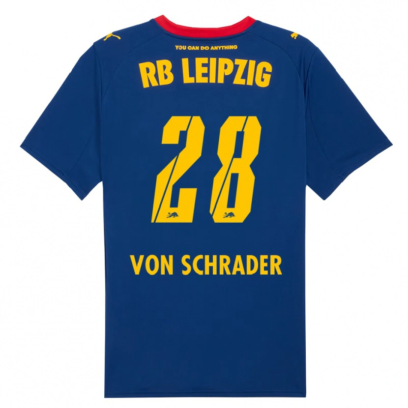 Danxen Herren Lina Von Schrader #28 Marineblau Rot Auswärtstrikot Trikot 2025/26 T-Shirt