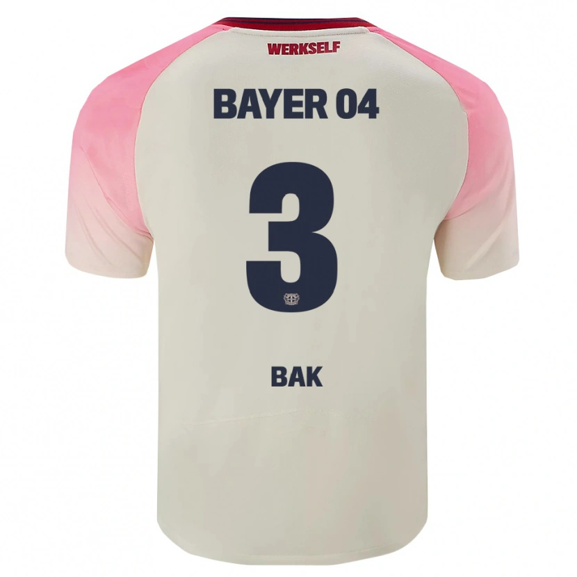 Danxen Herren Emre Bak #3 Pink Cremeweiß Auswärtstrikot Trikot 2025/26 T-Shirt