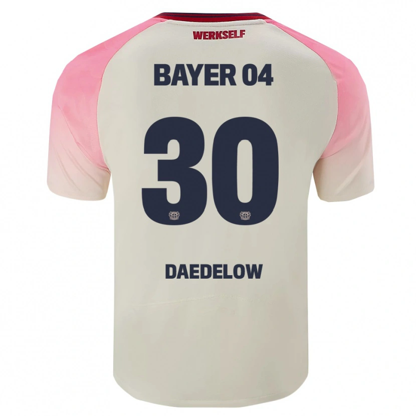 Danxen Herren Ida Daedelow #30 Pink Cremeweiß Auswärtstrikot Trikot 2025/26 T-Shirt