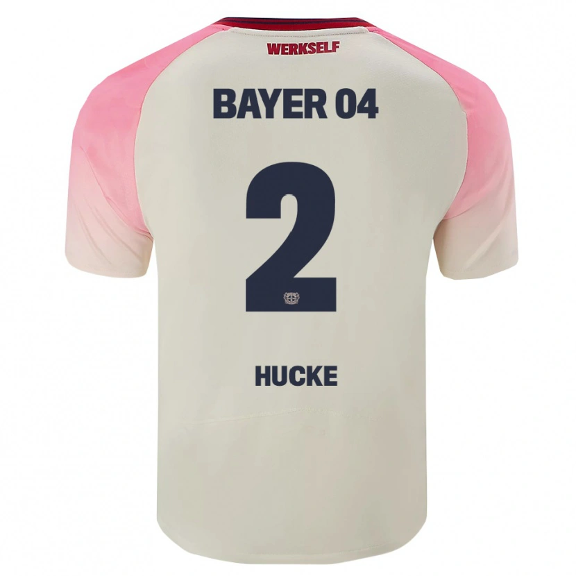 Danxen Herren Luan Hucke #2 Pink Cremeweiß Auswärtstrikot Trikot 2025/26 T-Shirt