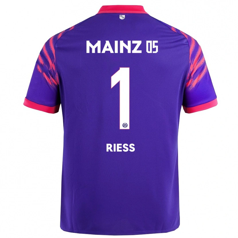 Danxen Herren Lasse Rieß #1 Marineblau Pink Auswärtstrikot Trikot 2025/26 T-Shirt