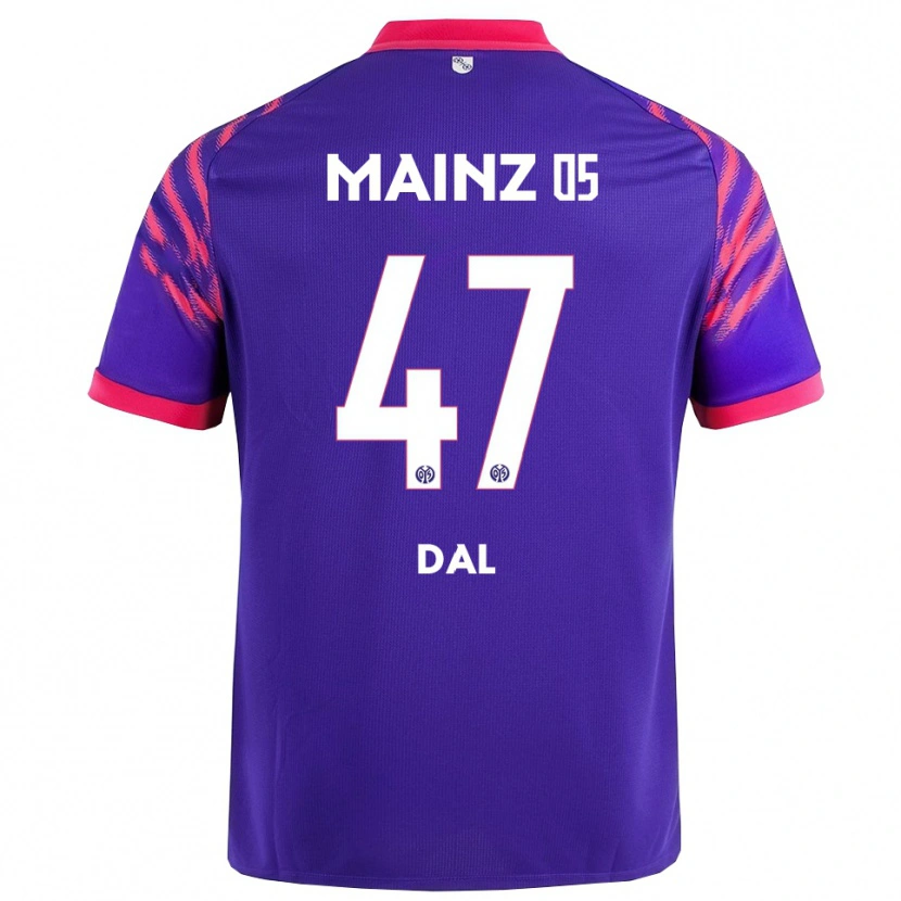 Danxen Herren Maxim Dal #47 Marineblau Pink Auswärtstrikot Trikot 2025/26 T-Shirt