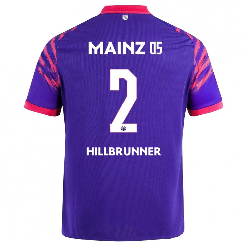 Danxen Herren Fynn Hillbrunner #2 Marineblau Pink Auswärtstrikot Trikot 2025/26 T-Shirt