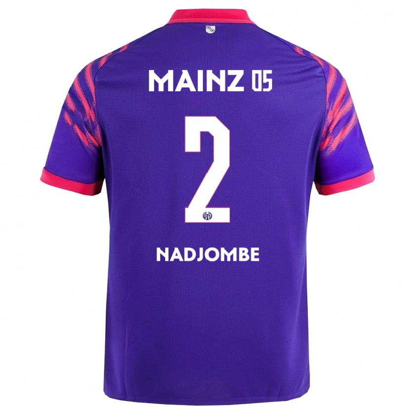 Danxen Herren Jean-Marie Nadjombe #2 Marineblau Pink Auswärtstrikot Trikot 2025/26 T-Shirt