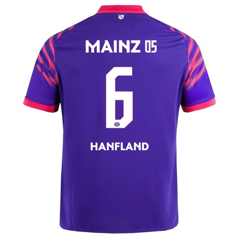 Danxen Herren Paul Hanfland #6 Marineblau Pink Auswärtstrikot Trikot 2025/26 T-Shirt