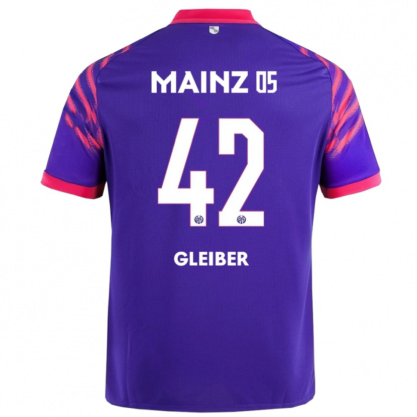 Danxen Herren Daniel Gleiber #42 Marineblau Pink Auswärtstrikot Trikot 2025/26 T-Shirt