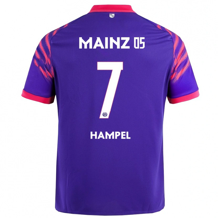 Danxen Herren Luca Hampel #7 Marineblau Pink Auswärtstrikot Trikot 2025/26 T-Shirt