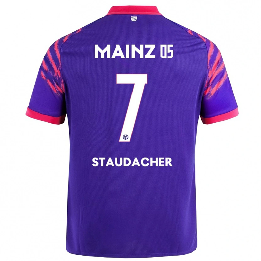 Danxen Herren Leon Staudacher #7 Marineblau Pink Auswärtstrikot Trikot 2025/26 T-Shirt