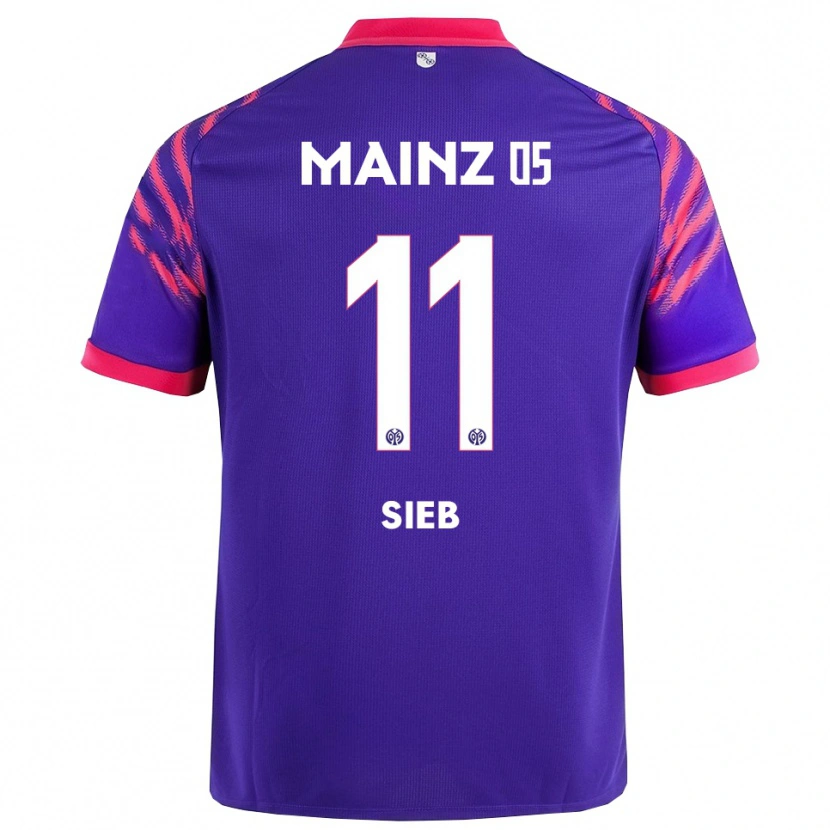 Danxen Herren Armindo Sieb #11 Marineblau Pink Auswärtstrikot Trikot 2025/26 T-Shirt