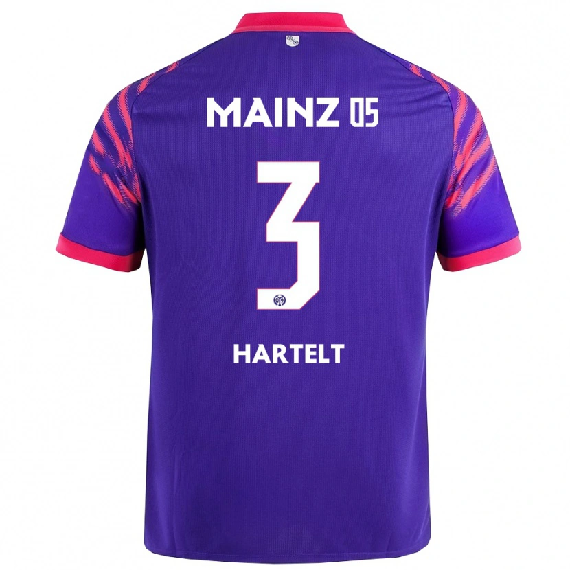 Danxen Herren Toni Hartelt #3 Marineblau Pink Auswärtstrikot Trikot 2025/26 T-Shirt